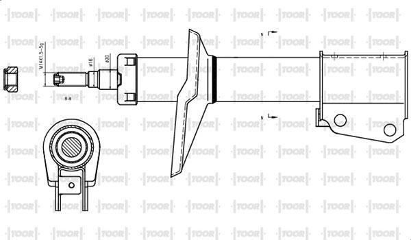 TOOR SG12570 - Ammortizzatore autozon.pro