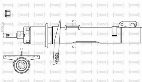 TOOR SG12650 - Ammortizzatore autozon.pro