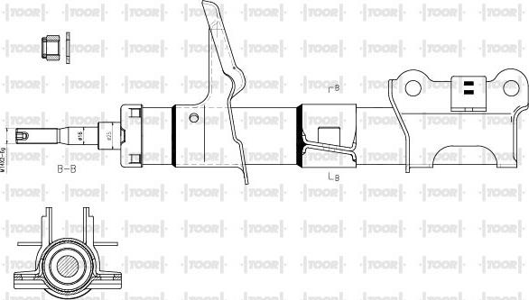 TOOR SG12660 - Ammortizzatore autozon.pro