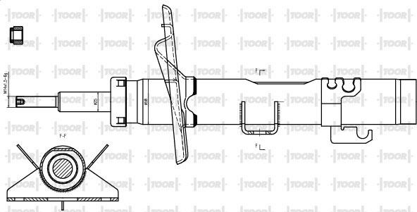 TOOR SG12670 - Ammortizzatore autozon.pro