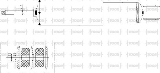 TOOR SG12040 - Ammortizzatore autozon.pro