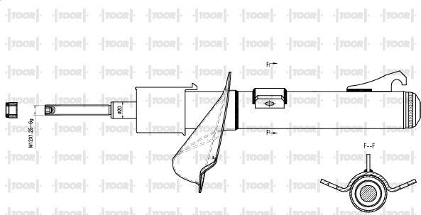 TOOR SG12010 - Ammortizzatore autozon.pro