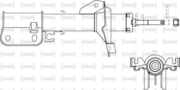 TOOR SG12190 - Ammortizzatore autozon.pro