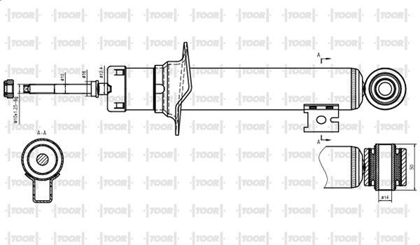 TOOR SG12260 - Ammortizzatore autozon.pro