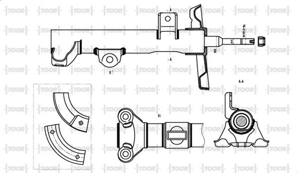 TOOR SG12200 - Ammortizzatore autozon.pro