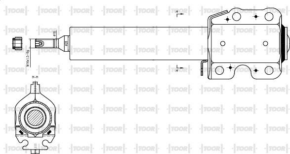 TOOR SG12220 - Ammortizzatore autozon.pro