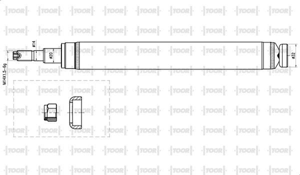 TOOR SG17040 - Ammortizzatore autozon.pro