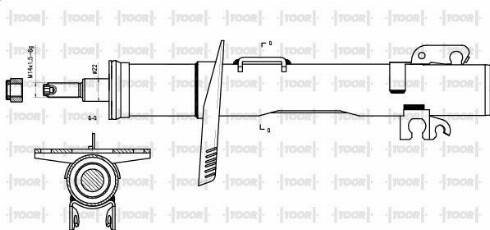 TOOR SG17020 - Ammortizzatore autozon.pro