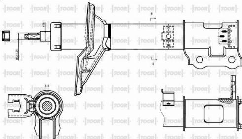 TOOR SO54550 - Ammortizzatore autozon.pro