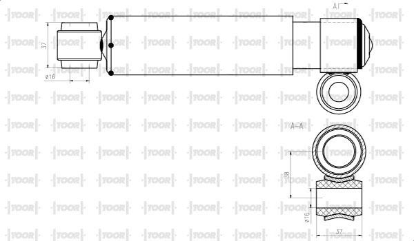 TOOR SO50310 - Ammortizzatore autozon.pro