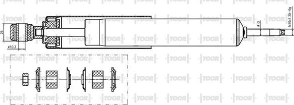 TOOR SO53880 - Ammortizzatore autozon.pro