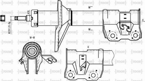 TOOR SO14140 - Ammortizzatore autozon.pro