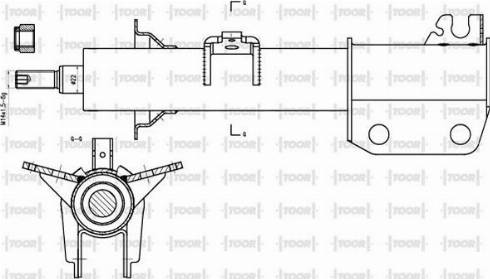 TOOR SO14170 - Ammortizzatore autozon.pro