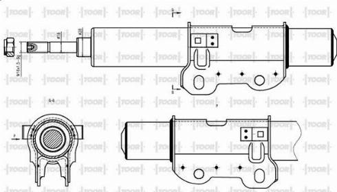 TOOR SO14370 - Ammortizzatore autozon.pro