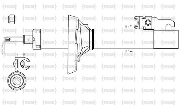 TOOR SO14280 - Ammortizzatore autozon.pro