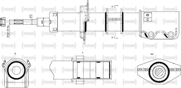 TOOR SO10180 - Ammortizzatore autozon.pro