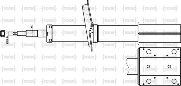 TOOR SO10280 - Ammortizzatore autozon.pro