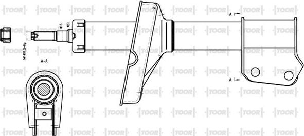 TOOR SO10740 - Ammortizzatore autozon.pro