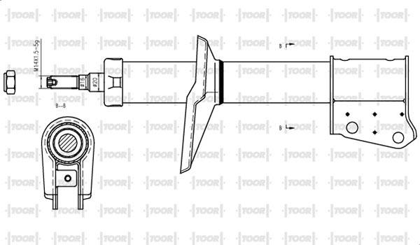 TOOR SO12420 - Ammortizzatore autozon.pro