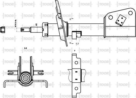 TOOR SO12500 - Ammortizzatore autozon.pro