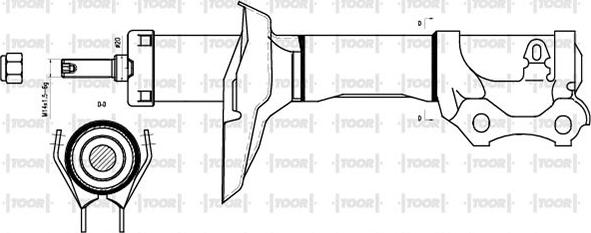 TOOR SO12690 - Ammortizzatore autozon.pro