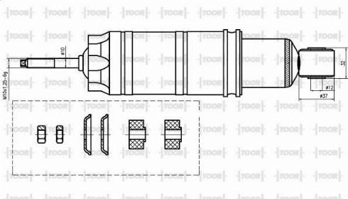 TOOR SO12320 - Ammortizzatore autozon.pro