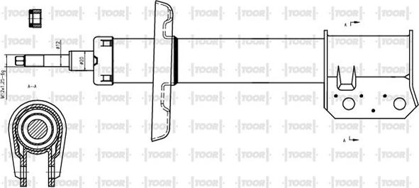 TOOR SO12370 - Ammortizzatore autozon.pro