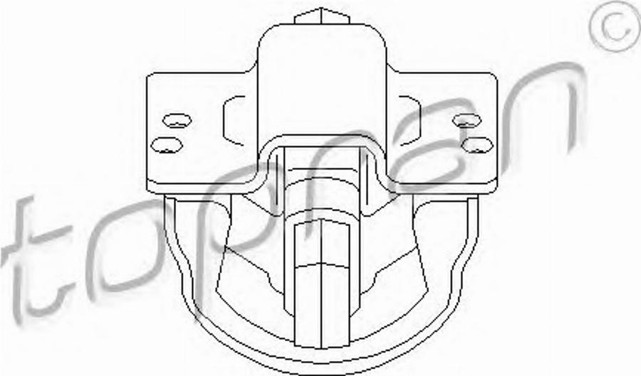 Topran 400 039 755 - Sospensione, Motore autozon.pro