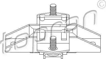 Topran 407 828 - Sospensione, Motore autozon.pro