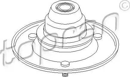 Topran 501 447 - Supporto ammortizzatore a molla autozon.pro