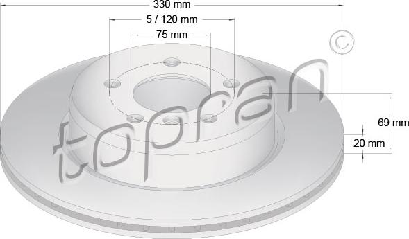 Topran 502 006 - Discofreno autozon.pro