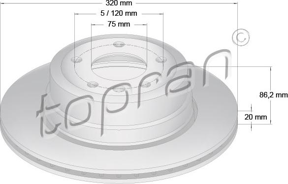 Topran 502 874 - Discofreno autozon.pro