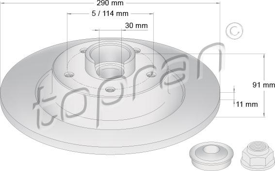 Topran 631 169 - Discofreno autozon.pro