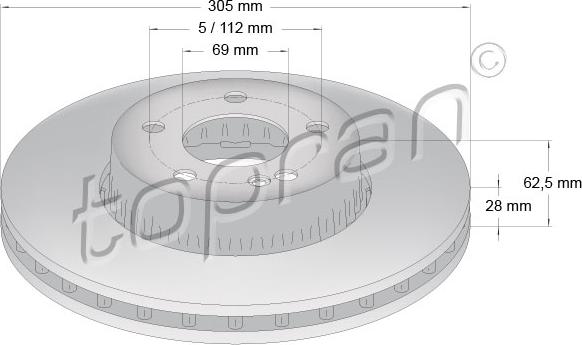 Topran 631 165 - Discofreno autozon.pro