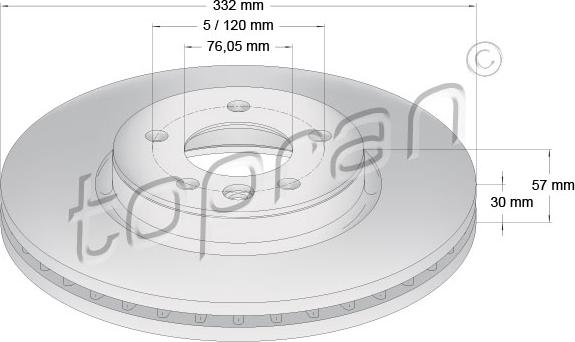 Topran 631 163 - Discofreno autozon.pro