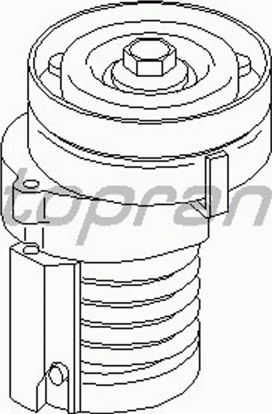 Topran 108221015 - Galoppino / Guidacinghia, Cinghia Poly-V autozon.pro