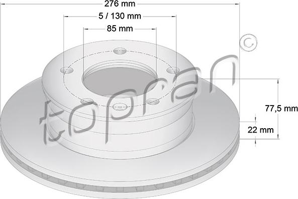 Topran 107 687 - Discofreno autozon.pro