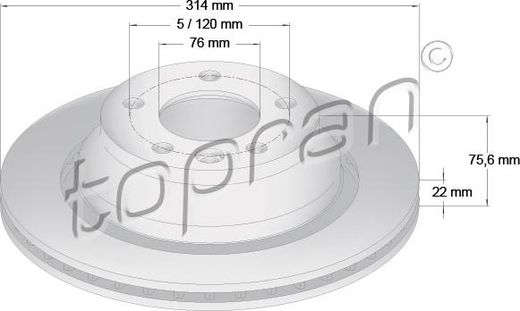 Topran 110 430 - Discofreno autozon.pro