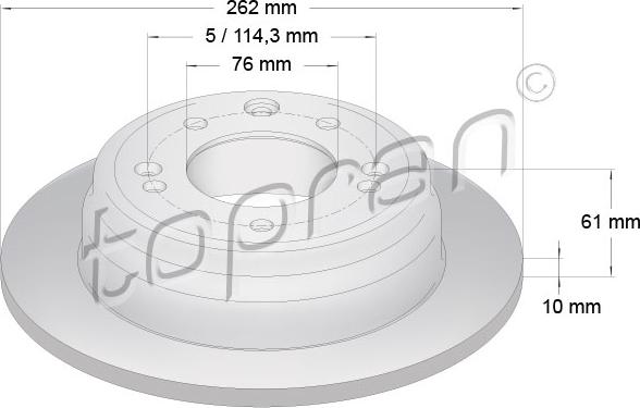 Topran 820 608 - Discofreno autozon.pro