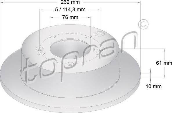 Topran 820 381 - Discofreno autozon.pro