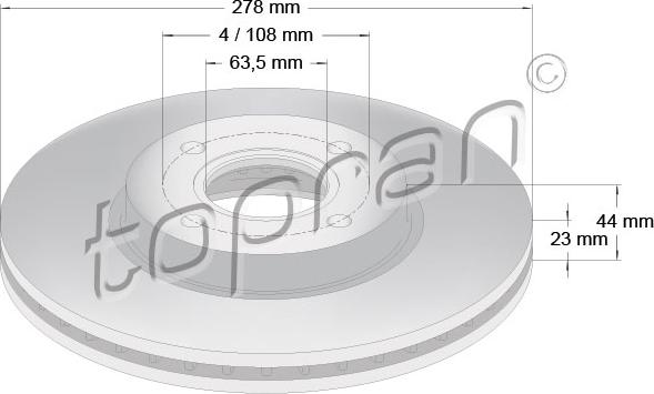 Topran 304 458 - Discofreno autozon.pro