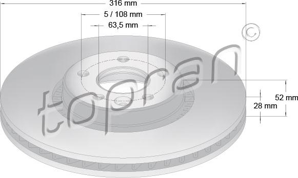 Topran 304 405 - Discofreno autozon.pro