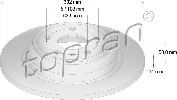 Topran 304 857 - Discofreno autozon.pro