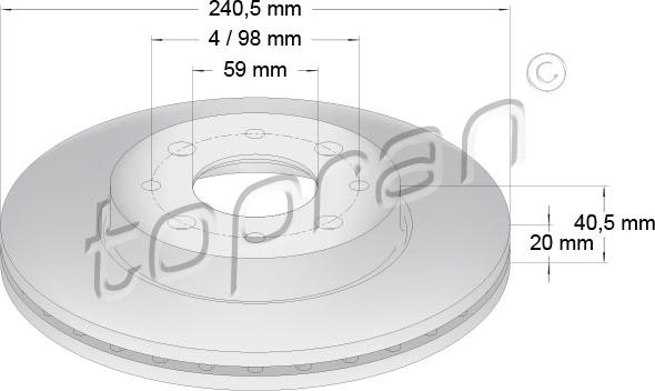 Topran 304 231 - Discofreno autozon.pro