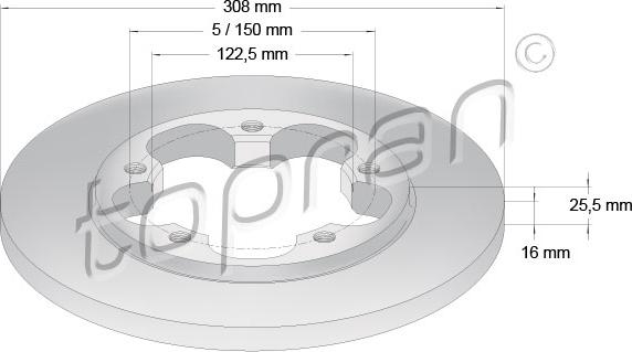 Topran 305 091 - Discofreno autozon.pro