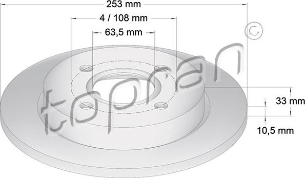 Topran 300 293 - Discofreno autozon.pro