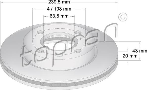 Topran 301 908 - Discofreno autozon.pro