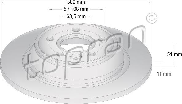 Topran 303 969 - Discofreno autozon.pro