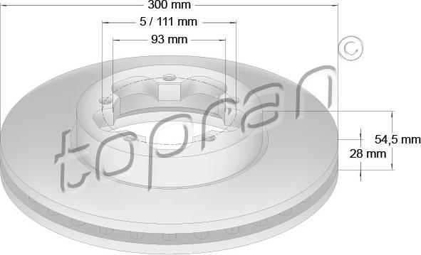 Topran 303 975 - Discofreno autozon.pro