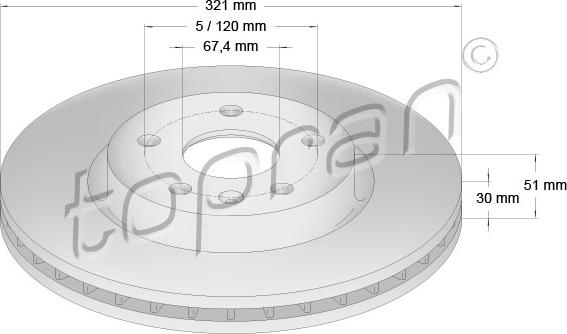 Topran 208 004 - Discofreno autozon.pro